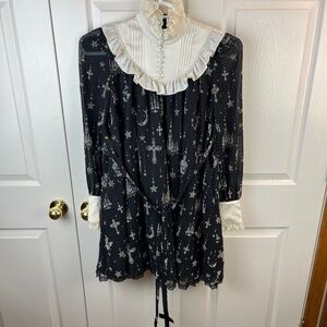 Angelic Pretty Holy Lantern Dress Black Ivory